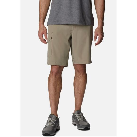 Columbia Mens Eaglecrest 10" Performance Cargo Shorts Tusk Brown Size 36 New UPF - Picture 1 of 13